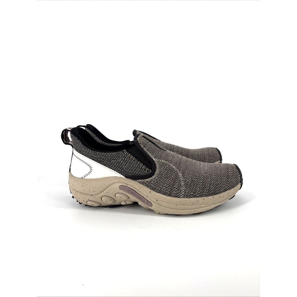 Merrell Jungle Moc Womens 10.5 Brown Gray EVO Sneakers Knit Slip On Hiking Shoes